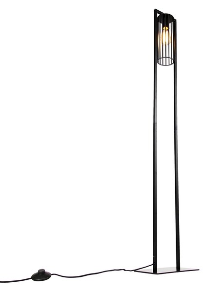 Lampada da terra moderna smart nera con WiFi ST64 - Balenco Wazo