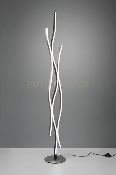 Blaze piantana led 28w 3250lm, 2300+3000+4000k ondulata metallo all