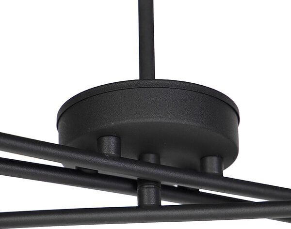 Lampada a sospensione intelligente nera regolabile con 6 Wifi B35 - Lofty