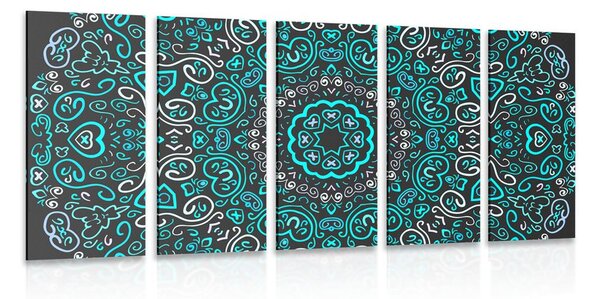 Quadri 5 pezzi – Mandala dell'amore