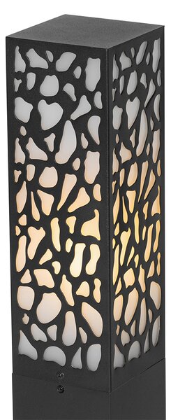 Paletto da giardino moderno nero 90 cm IP44 - Nicole