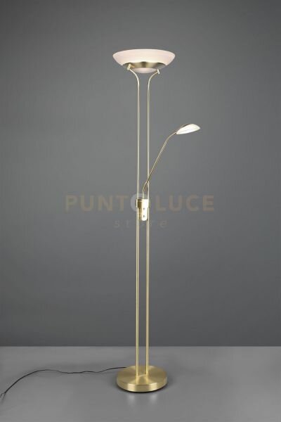 Orson piantana ottone satinato led 6w 600lm, 3000k- 28w 3200lm, 300