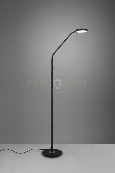 Monza piantana led 12w 1400lm, 2300+3000+4000k con 2 snodi flessibi