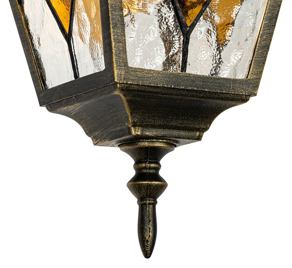 Lampada a sospensione da esterno vintage oro antico - Antigua