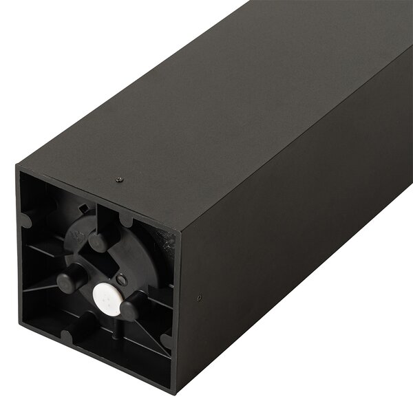 Lampada da esterno a stelo nera con vetro fumé 80 cm IP44 - Charlois