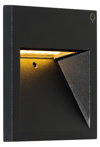 Applique moderna nera con LED - Gem 2