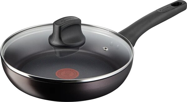 LAGOSTINA Batteria Pentole Induzione 5 Pezzi Antiaderenti in Alluminio colore Nero - Cucina Eco