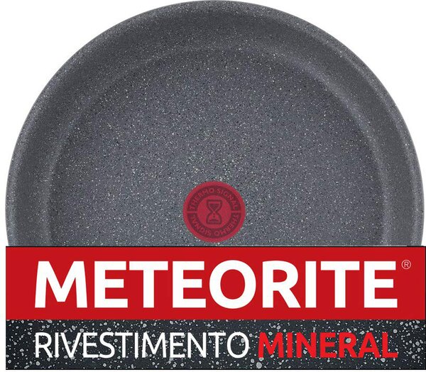 LAGOSTINA Batteria Pentole Induzione 5 Pezzi Antiaderenti con Manico Amovibile Salvaspazio in Alluminio - Ingegno Mineralis