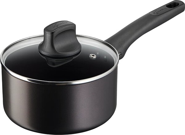 LAGOSTINA Batteria Pentole Induzione 5 Pezzi Antiaderenti in Alluminio colore Nero - Cucina Eco