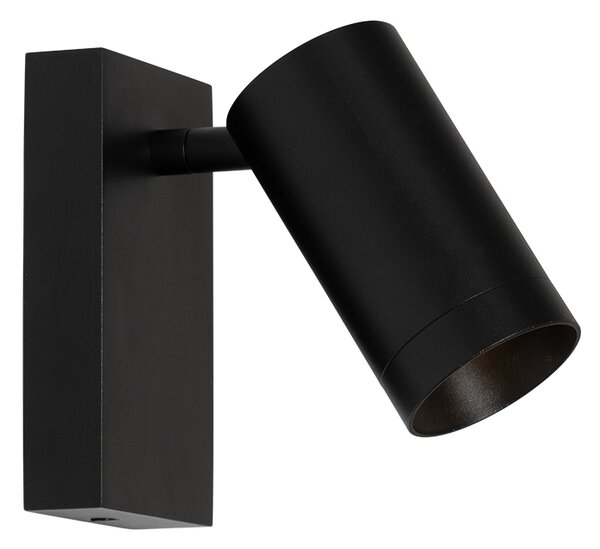 Applique moderna nera regolabile con interruttore - Jeana Luxe
