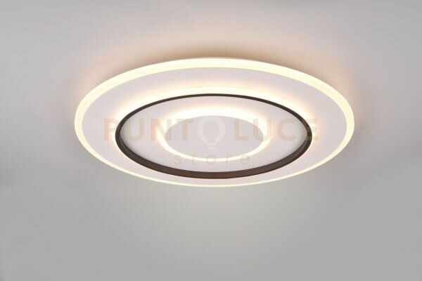 Jora plafoniera led 55w 6400lm, 2700 - 6000k rotonda con telecomand