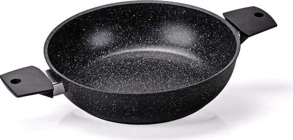 MONETA Batteria Pentole Induzione 8 Pezzi Antiaderenti in Alluminio colore Stone Black - Magnolia