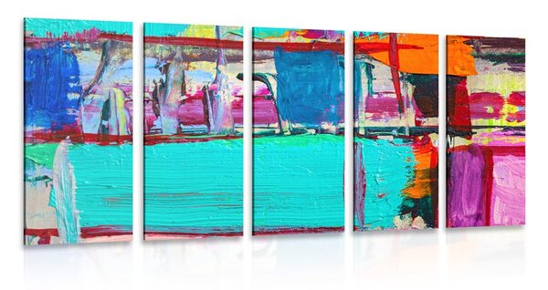 Quadri 5 pezzi – Pittura astratta