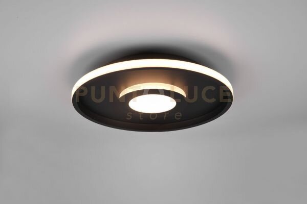 Ascari h2o plafoniera led 35w 4100lm, 3000k nero con dimmerazione c
