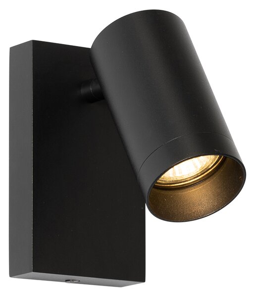 Applique moderna nera regolabile con interruttore - Jeana Luxe