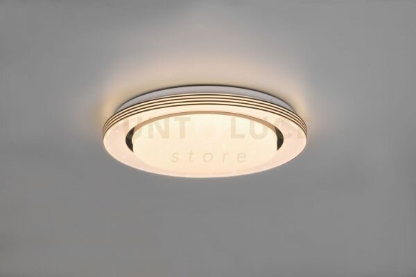 Atria plafoniera led 18w 2000lm, 3000 - 6000k bordo nero con teleco