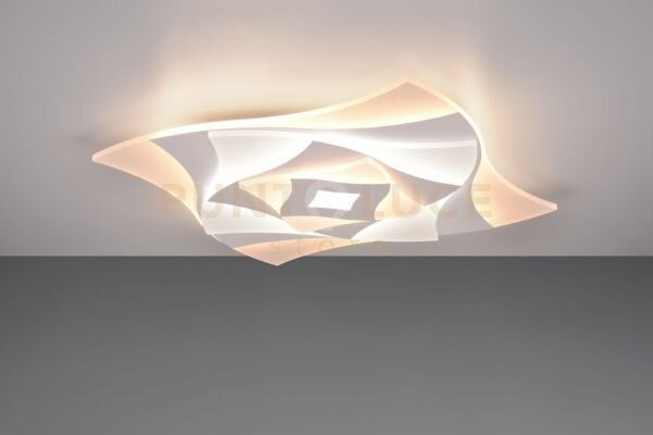 Akita plafoniera led 56w 6550lm, 3000 - 6500k 3d quadrata con telec