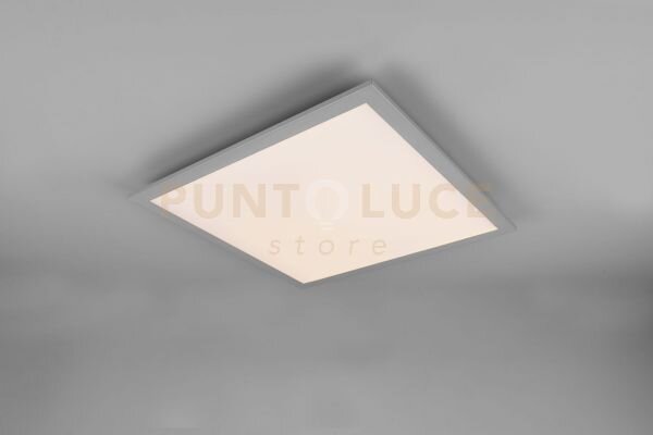 Alpha plafoniera led 18w 2300lm, 3000k quadrata bordo alluminio 45
