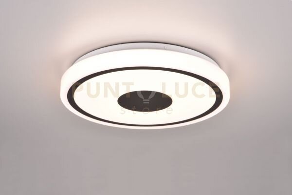 Bunda plafoniera led 16w 1900lm, 3000k bordo nero d.33cm