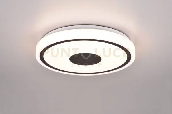Bunda plafoniera led 16w 1900lm, 3000k bordo nero d.33cm