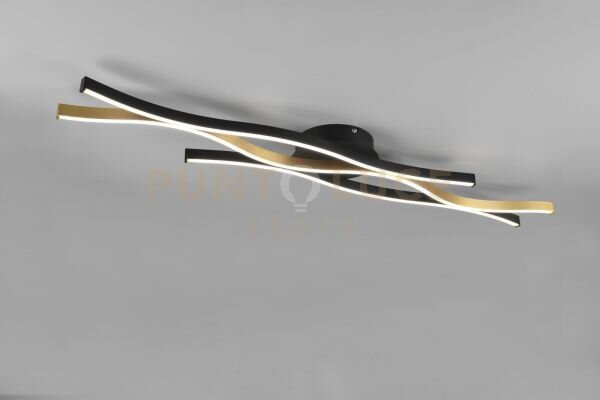 Blaze plafoniera led 35w 4300lm, 2300+3000+4000k ondulata metallo o