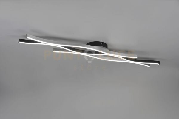 Blaze plafoniera led 35w 4300lm, 2300+3000+4000k ondulata metallo 