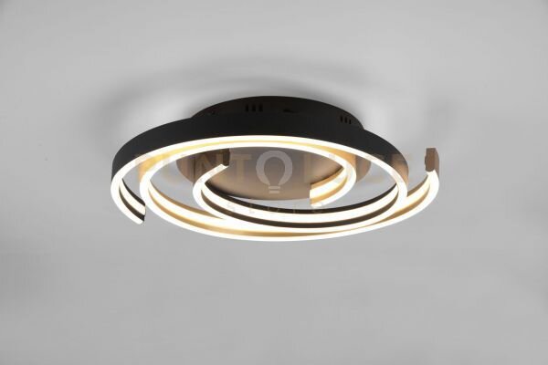 Caya plafoniera led 58w 6800lm, 2300+3000+4000k spirale metallo ott