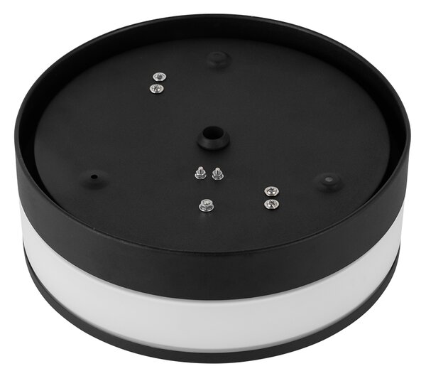 Plafoniera da esterno moderna nera 23 cm IP44 - Flavi