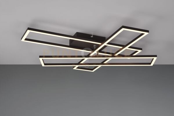 Corso plafoniera led 36w 4600lm, 2700 - 6000k 3 rettangoli metallo 