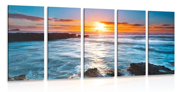 Quadri 5 pezzi – Tramonto romantico
