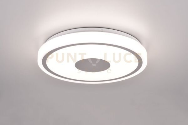 Bunda plafoniera led 16w 2000lm, 4000k bordo cromato d.33cm