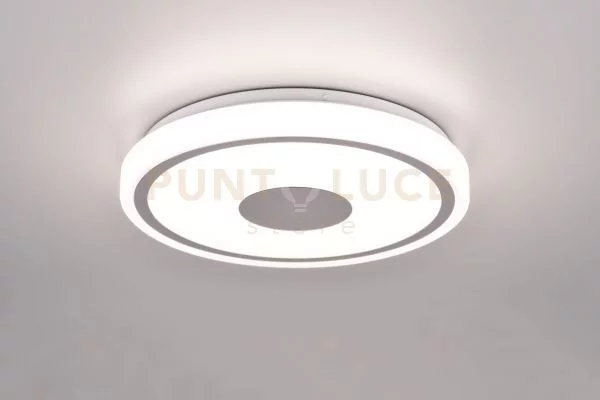 Bunda plafoniera led 16w 2000lm, 4000k bordo cromato d.33cm
