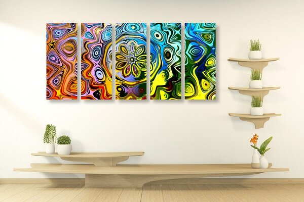 Quadri 5 pezzi – Arte colorata creativa