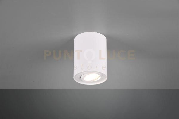 Cookie cilindro spot orientabile bianco d. 9,6cm h. 12,5cm 1 luce a