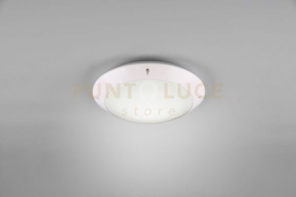 Camaro plafoniera da esterno metacrilato bianca d. 26cm ip54 1 luce