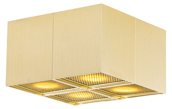 Faretto di design oro 4 luci - Qubo Honey