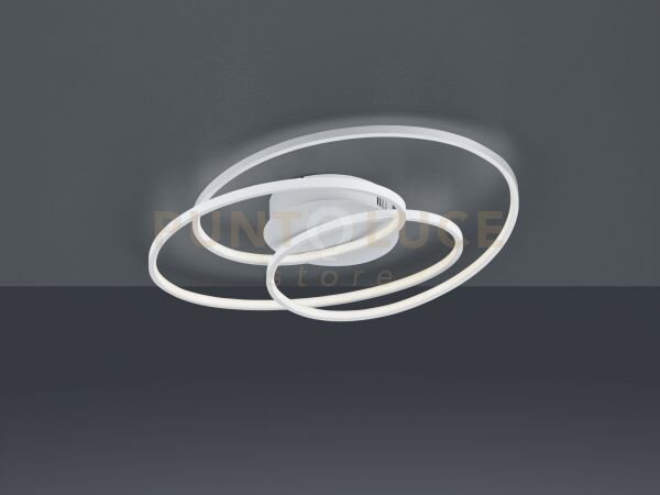 Gale plafoniera led 38,5w 5000lm, 3000k bianca cerchi concentrici 