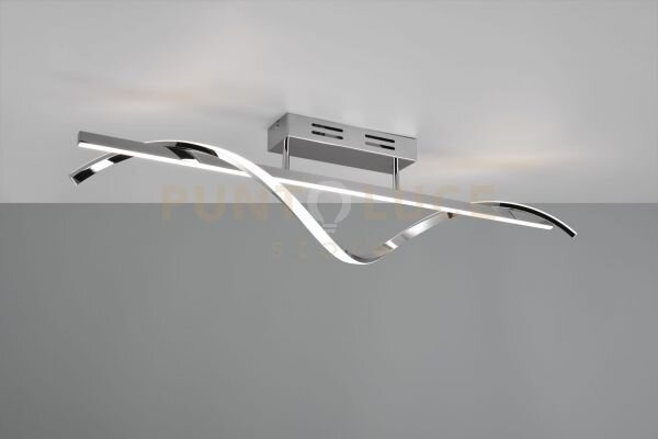 Isabel plafoniera led 26w 3000lm, 4000k cromata con dimmerazione co