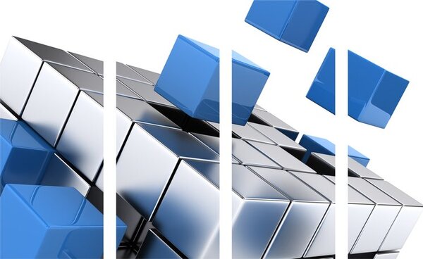 Quadri 5 pezzi – Cubo strategico