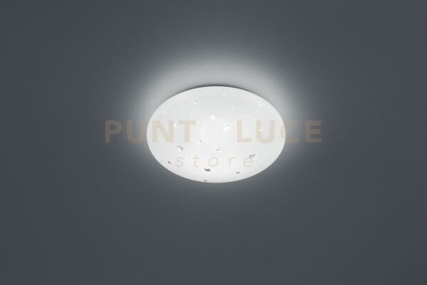 Achat plafoniera led con applicazioni cristalli diffusore effetto c