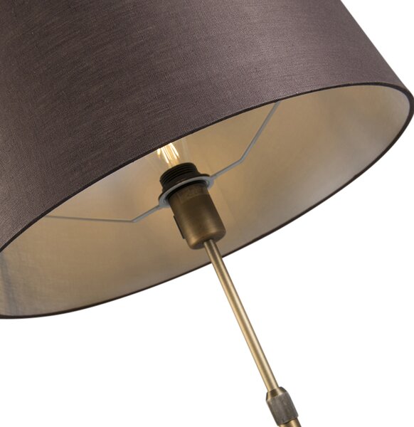 Lampada da terra intelligente bronzo con paralume marrone 45 cm incl. Wifi A60 - Parte