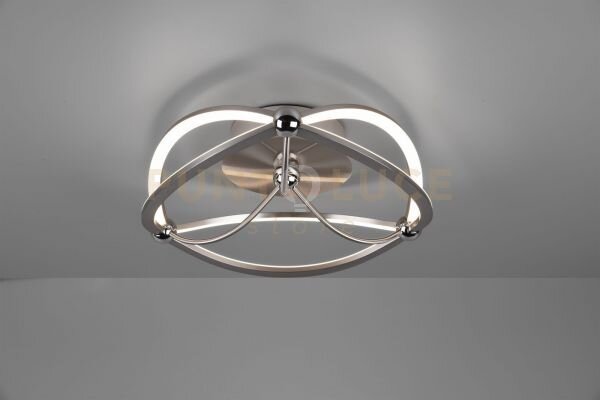 Charivari plafoniera led 20w · 1x 2500lm, 3000k acciaio satinato e