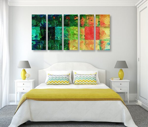 Quadri 5 pezzi – Arte visiva colorata