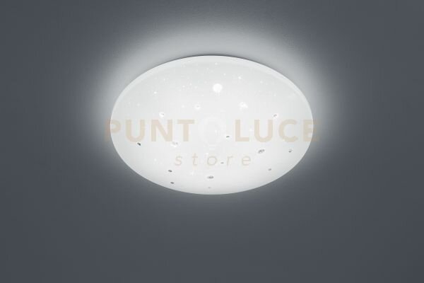 Achat plafoniera led con applicazioni cristalli diffusore effetto c