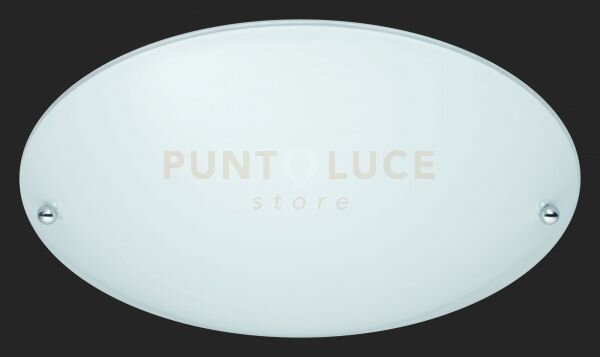 Lana plafoniera vetro satinato d.25cm 1 luce attacco e27