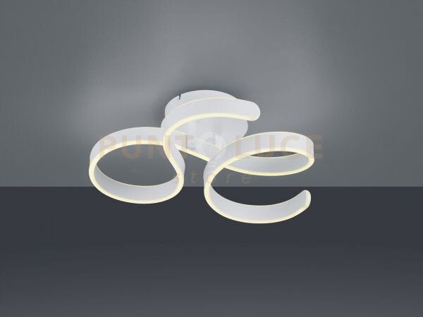 Francis plafoniera led 40w 4650lm, 3000k vortici bianca con regolaz