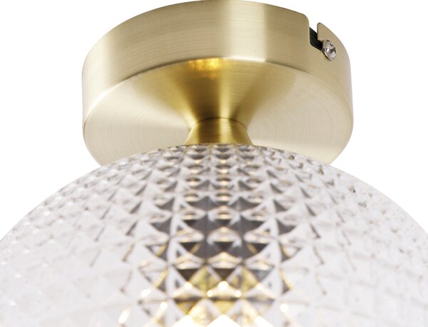 Lampada da soffitto Art Déco intelligente in ottone con Wi-Fi A60 - Sphere