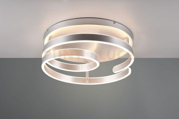 Marnie plafoniera led 58w 6800lm, 3000k metallo alluminio a spirale