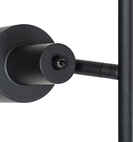 Lampada da terra intelligente nera incl. 2 Wifi A60 - Stijn