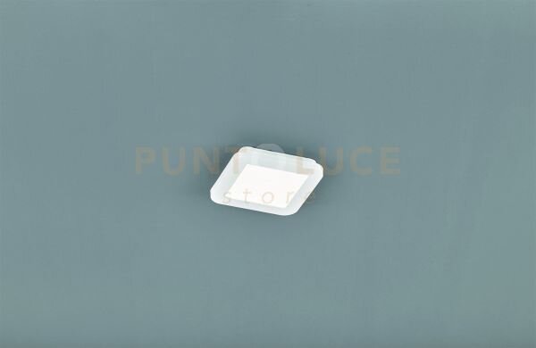 Camillus plafoniera led quadrata metallo bianco opaco con funzione 